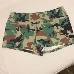 Feed Me Fight Me Camo shorts